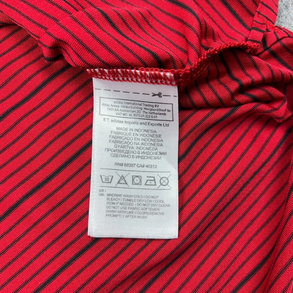 Maryland Terrapins Shirt Mens 2XL‎ Red Striped Terps Logo Performance Golf Polo